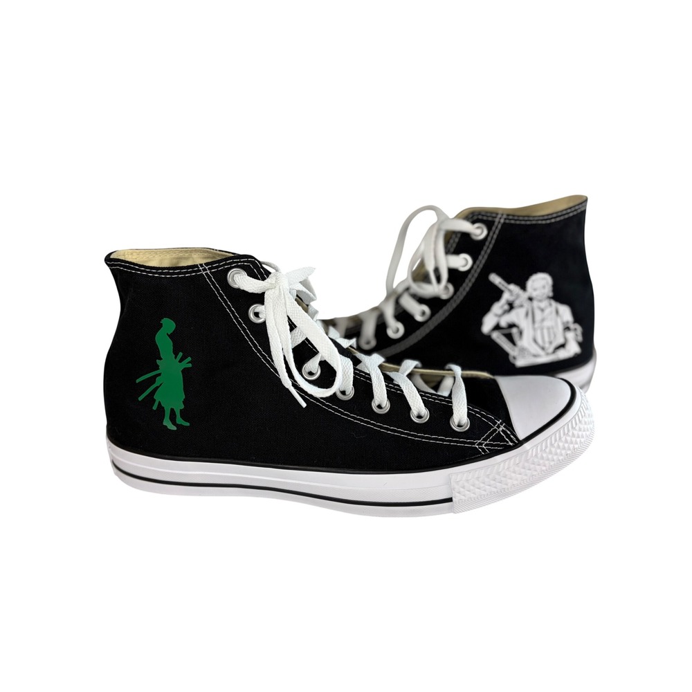 Converse Chuck Taylor All Star One Piece Zoro Anime High Top Black M11.5 W13.5